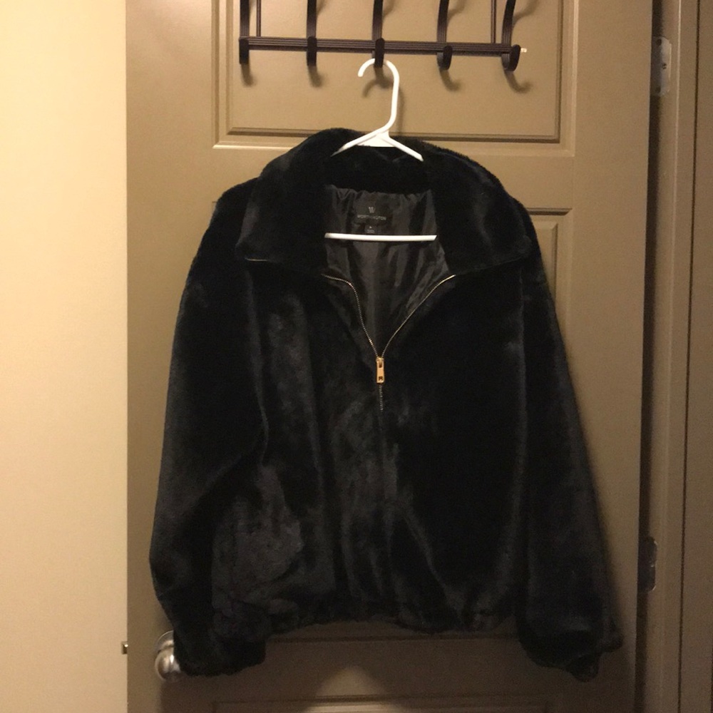 Black Faux Fur Jacket